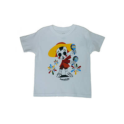 Playera Langer Maracas Niño Blanca